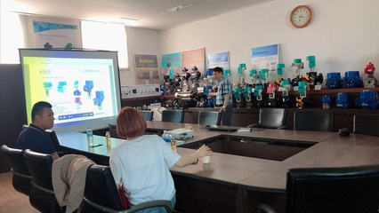 遠為國際貿(mào)易拜訪韓國GINICE吉事工廠