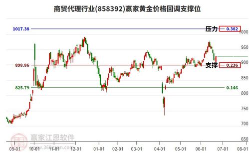 6月23日商貿代理行業(yè)6月23日主力資金凈流出2651.28萬元,短期回調到達黃金價格回調支撐位工具898.86點支撐位